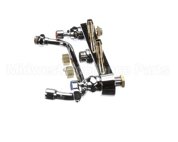 B-1121 T&S Brass Workboard Faucet, Deck Mount, 8 Centers,