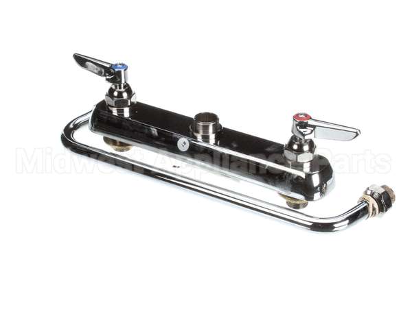 B-1123 T&S Brass Workboard Faucet, Deck Mount, 8 Centers,