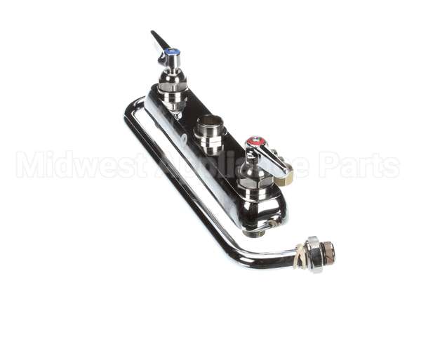 B-1123 T&S Brass Workboard Faucet, Deck Mount, 8 Centers,