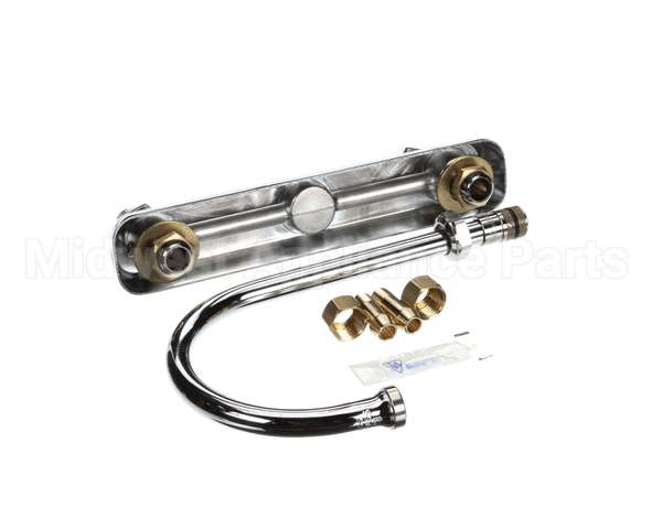 B-1142 T&S Brass Workboard Faucet, Deck Mount, 8 Centers,