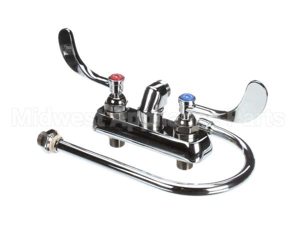 B-1146-04 T&S Brass Workboard Faucet, Wall Mount, 4 Centers,