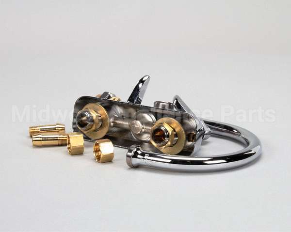 B-1146 T&S Brass Workboard Faucet, 4 Wall Mount, 133X Swi