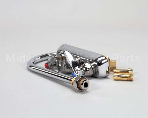 B-1146 T&S Brass Workboard Faucet, 4 Wall Mount, 133X Swi