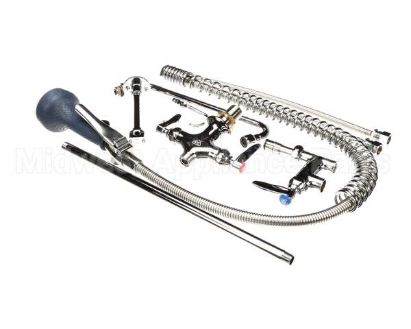 B-2338-08 T&S Brass Prerinse Unit: Single Hole Base Wall B