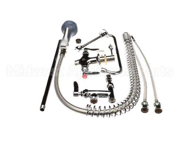 B-2338-08 T&S Brass Prerinse Unit: Single Hole Base Wall B