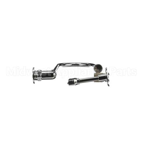 B-2456-W T&S Brass Wall Mount Elbow, 123X Rigid Gooseneck,