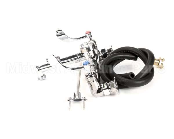 B-2465 T&S Brass Service Sink Faucet, 4 Wrist Handles, Pv