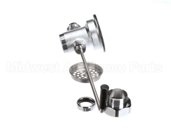 B-3950-SB T&S Brass Waste Drain Valve, Twist Handle, 3-1/2 X