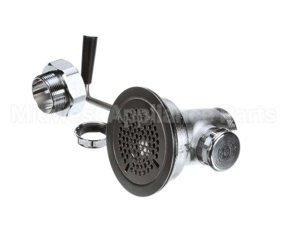 B-3950-XS T&S Brass Waste Drain Valve, Short Twist Handle, 3