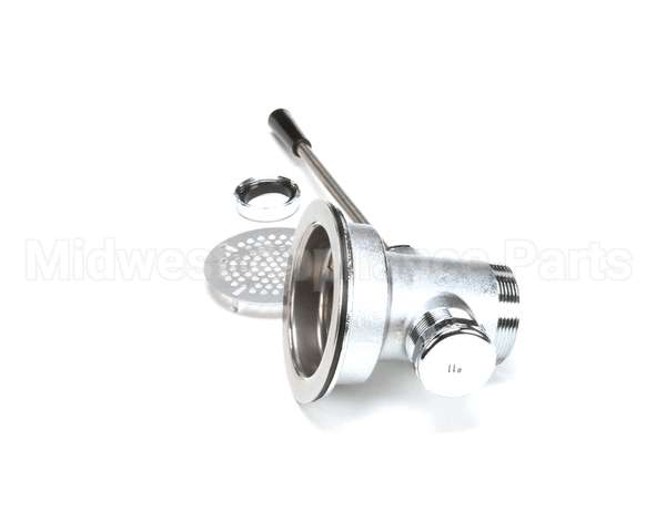 B-3972 T&S Brass Waste Drain Valve, Lever Handle, 3-1/2 X