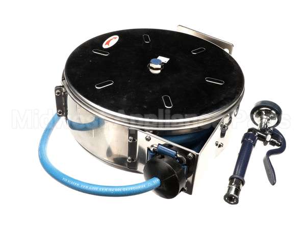 B-7122-C01 T&S Brass Hose Reel,Enclosed,Stainless Steel,30'Ho