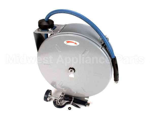 B-7222-C01 T&S Brass Hose Reel, Enclosed, Epoxy Coated Steel,