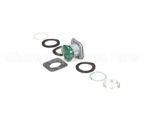 B137 Edlund Button, Green Mshrm Push, 800T