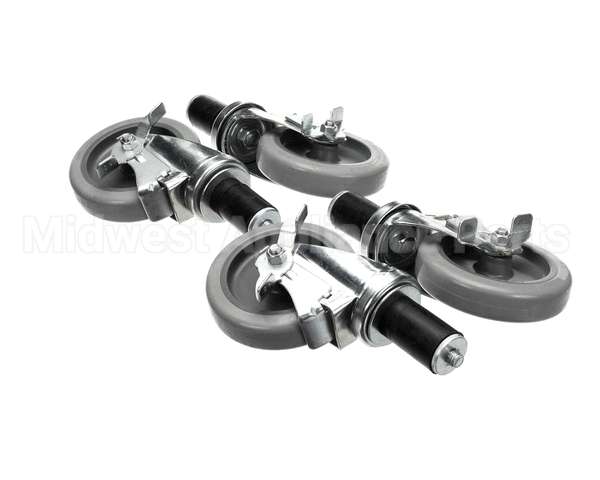 B241 Ayr King Caster Set - (4) Locking 5 Dia
