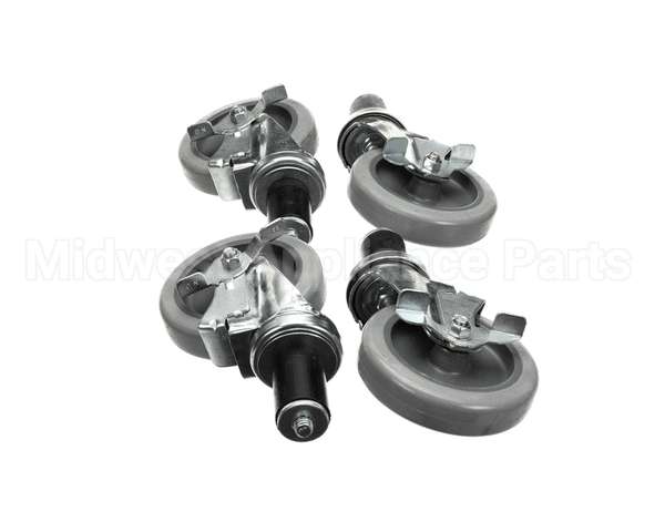 B241 Ayr King Caster Set - (4) Locking 5 Dia