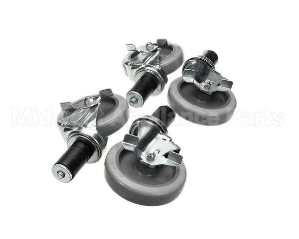 B241 Ayr King Caster Set - (4) Locking 5 Dia