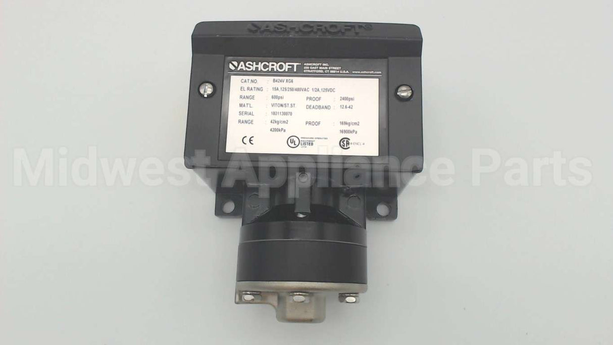 B424VXG6-600 Ashcroft Press Switch 0-600# 300F