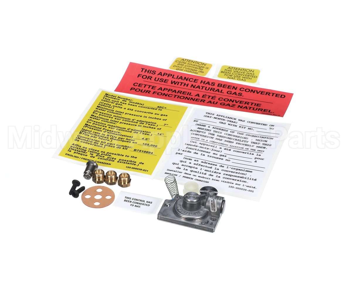 B7510094 Pitco 40C+ Conv Lp To Nat