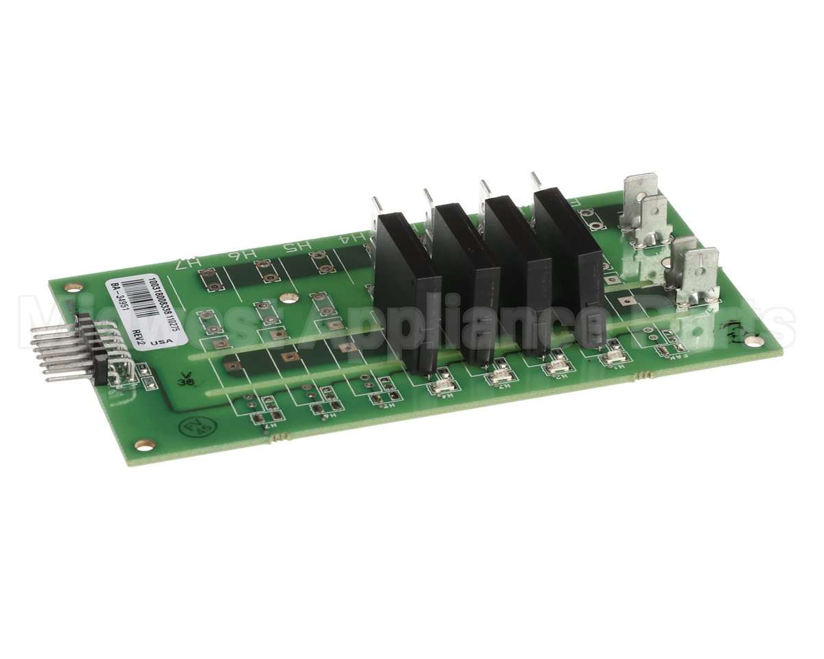 BA-34951 Alto Shaam Z,Board,4-Relay,Dc Series Wrmr