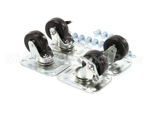 C-4X2 Glastender Caster, 2-1/2 H, Set Of Four