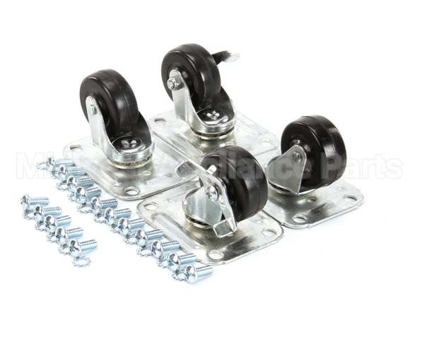 C-4X2 Glastender Caster, 2-1/2 H, Set Of Four