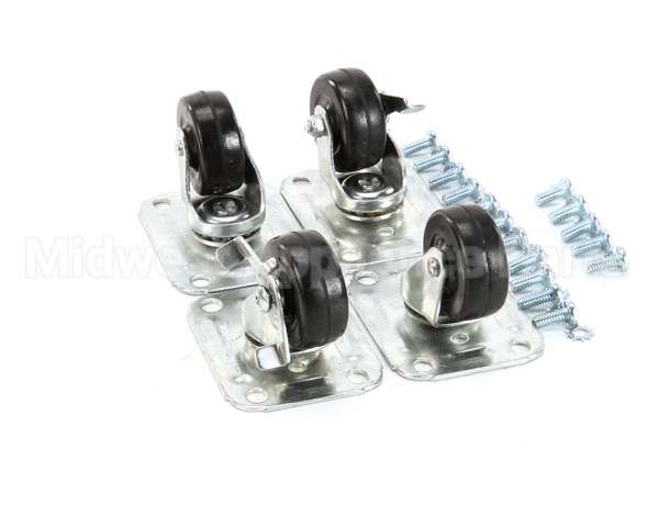 C-4X2 Glastender Caster, 2-1/2 H, Set Of Four