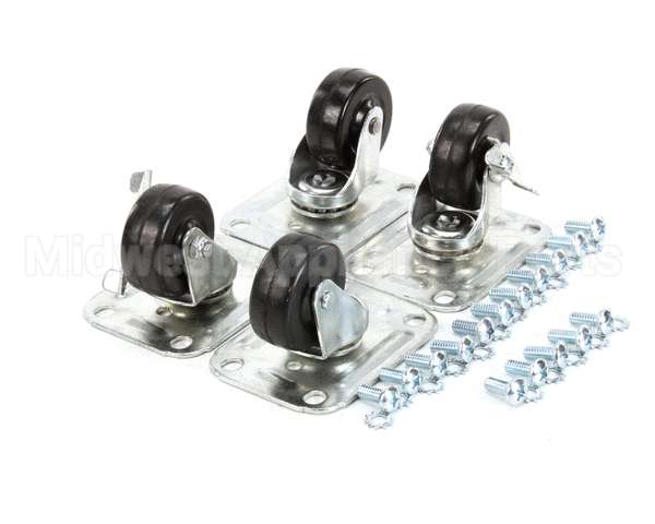 C-4X2 Glastender Caster, 2-1/2 H, Set Of Four