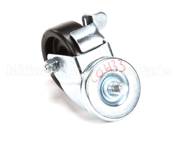 C0433 Bki Caster, 3 Threaded Stem W/Brak