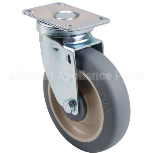 CAM41021 Compatible Cambro Caster, Plate(5"Od, Swvl, Gray)