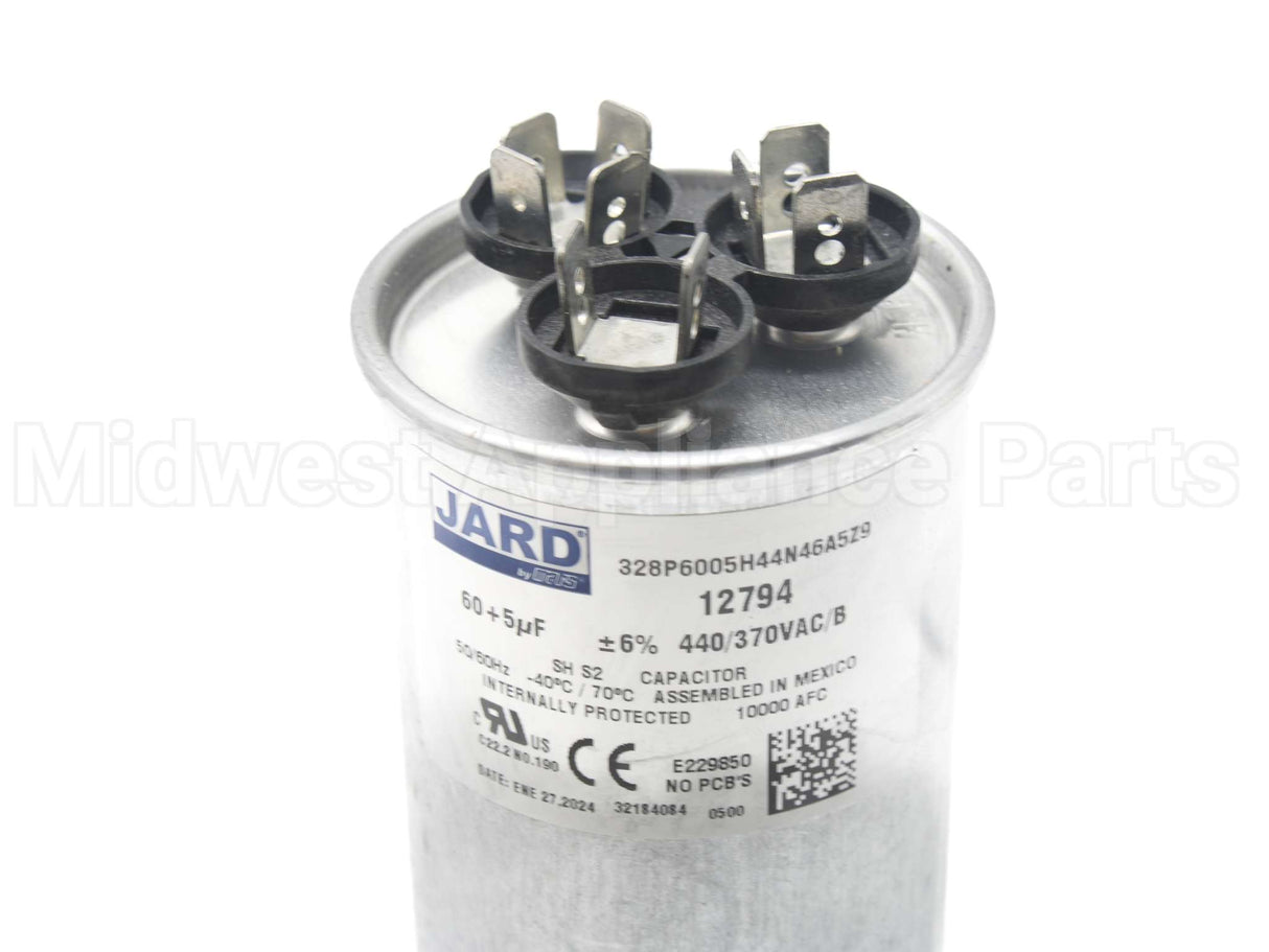 CAP050600440RTP Amana-Goodman 60/5Mfd 440V Rnd Run Capacitor