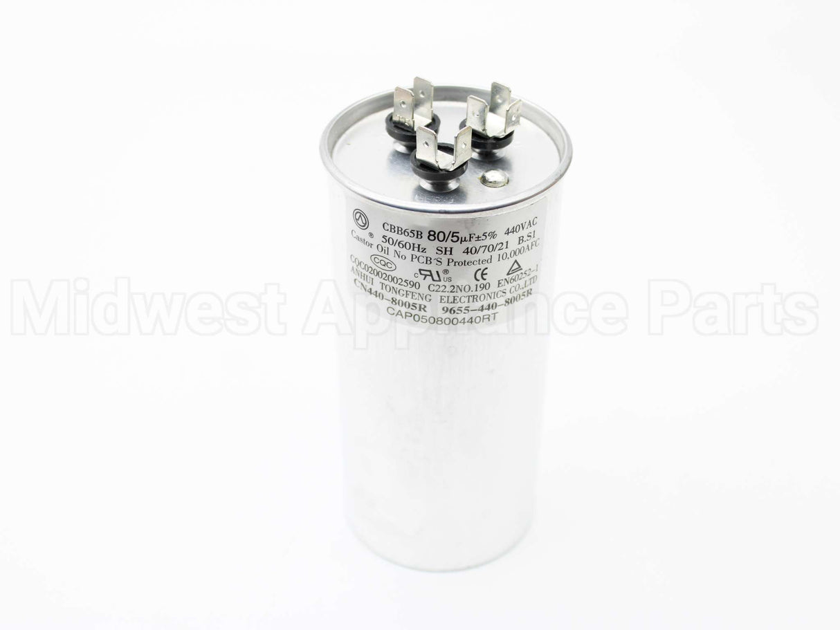 CAP050800440RTP Amana-Goodman 80/5Mfd 440V Dual Round Cap