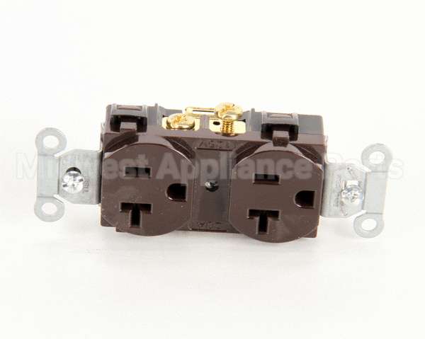 CR20 Hubbell Lighting Duplex Receptacle Brown