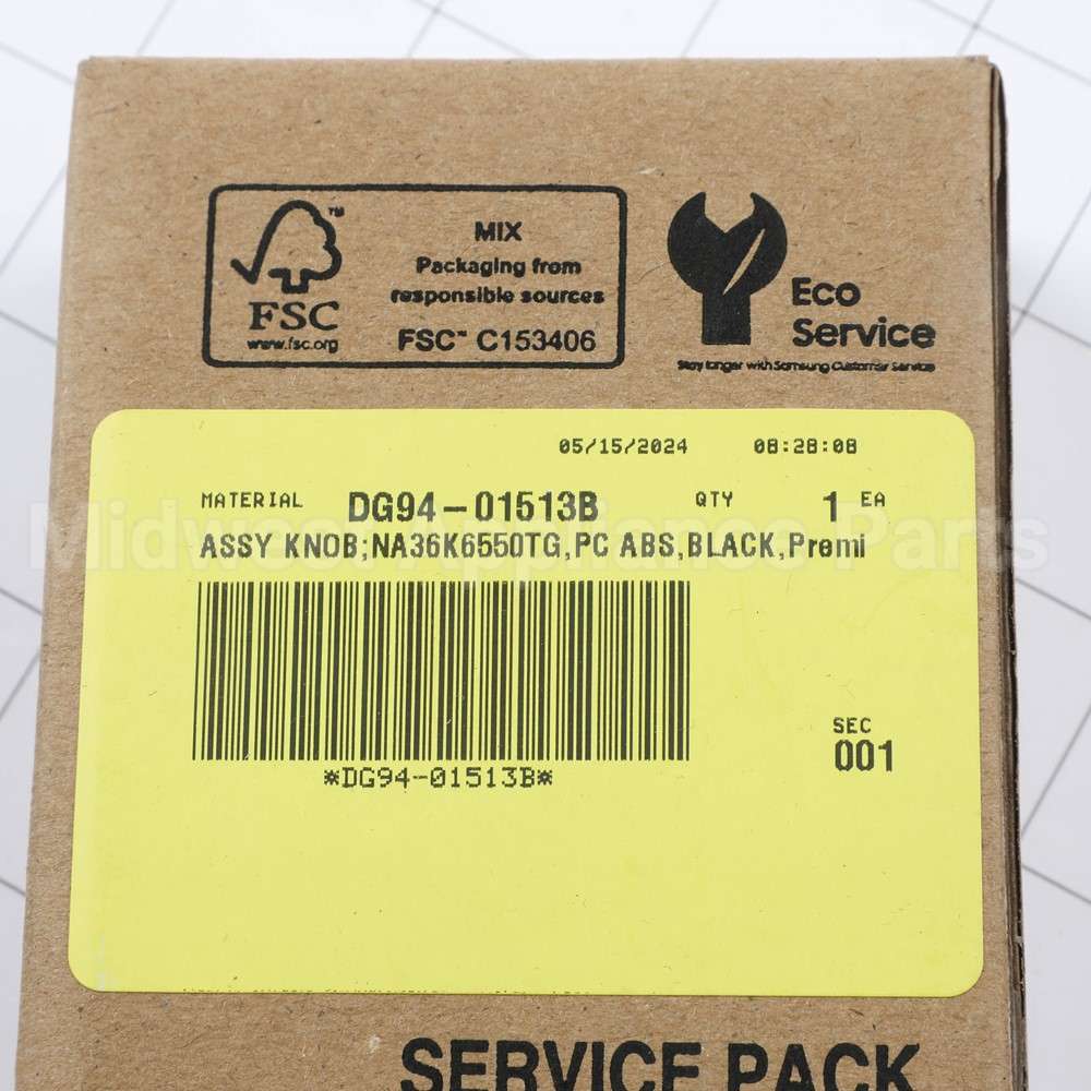 DG94-01513B Samsung Assy Knob;Na36K6550Tg,Pc Abs,Black,Premi