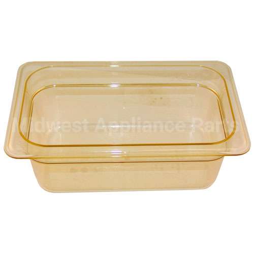 FG211P00AMBR Compatible Rubbermaid 1/4 Size Food Pan - Amber High Heat
