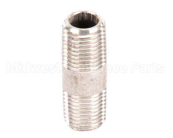 FT0234 Bki Nipple, 1/4 X 1 1/2, Ss 304