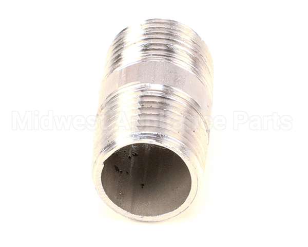 FT0619 Bki Nipple, 1/2 X 1-1/2 Lg, Ss 304