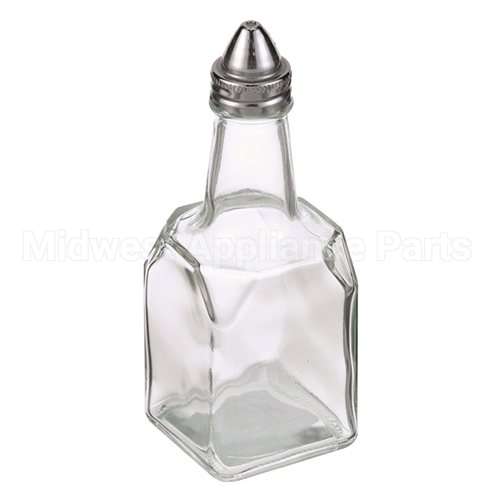 G-600 Compatible Adcraft 6Oz Glass Cruette Square W/ Metal Top