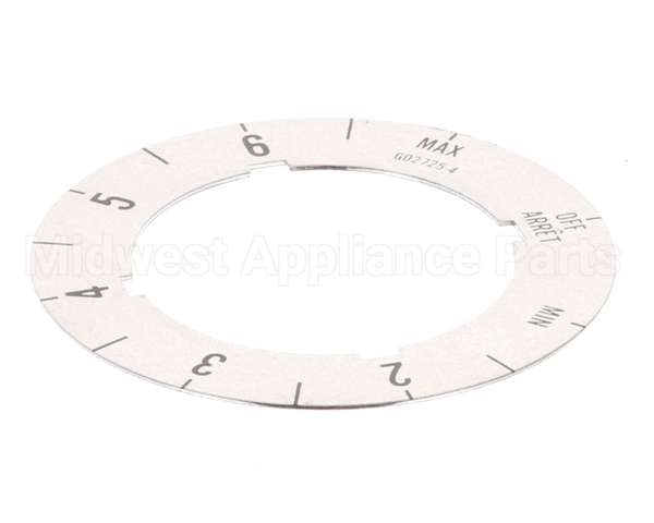 G02725-4 Garland Dial Insert (Off/Min/2-6/Max)