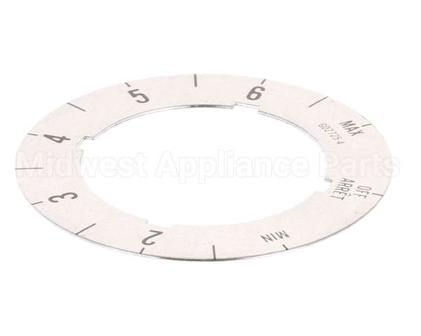G02725-4 Garland Dial Insert (Off/Min/2-6/Max)
