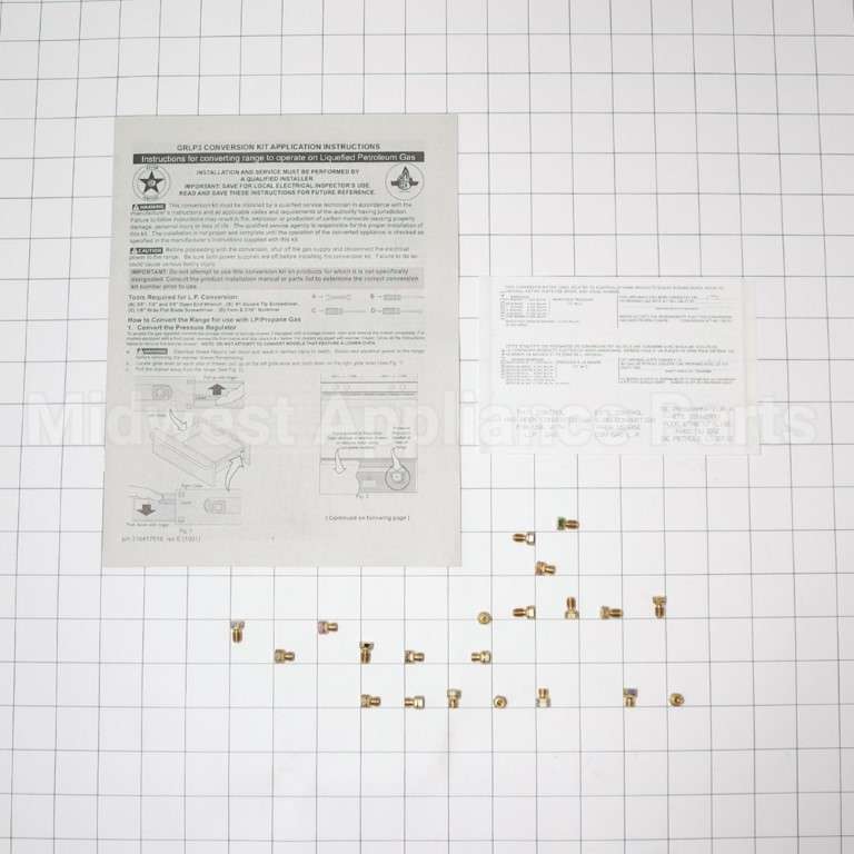 GRLP3 Frigidaire Lp Conversion Kit
