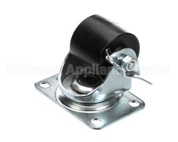 H-20-02 H&K International Caster,2Zp,Brbr,Plte,Swivel,Sb,N