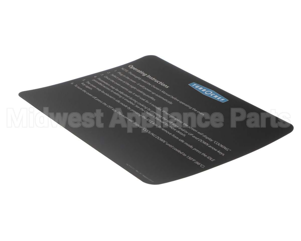 HCT-4111 Turbochef Label, Operating Instruction, Hhc2020