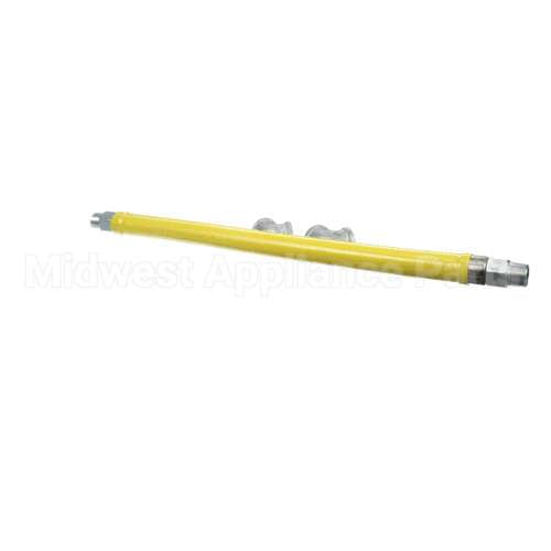 HG-2D-24 T&S Brass Gas Hose, Free Spin Fittings, 3/4 Npt, 2