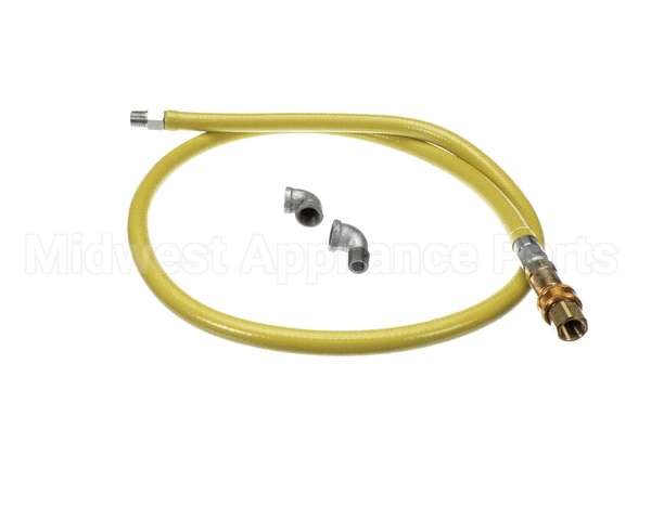 HG-4C-72 T&S Brass Gas Hose W/Quick Disconnect, 1/2 Npt, 72