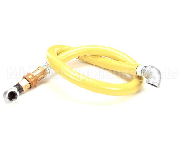 HG-4D-48 T&S Brass Gas Hose W/Quick Disconnect, 3/4 Npt, 48