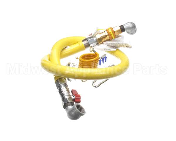 HG-4D-48K T&S Brass Gas Hose W/Quick Disconnect, 3/4 Npt, 48