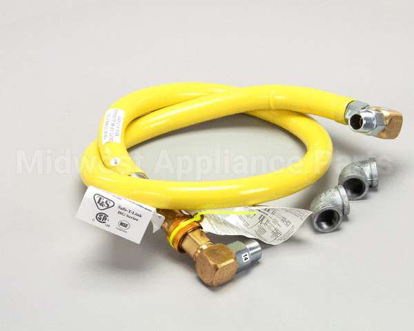 HG-4D-60S T&S Brass Gas Hose W/Quick Disconnect, 3/4 Npt, 60