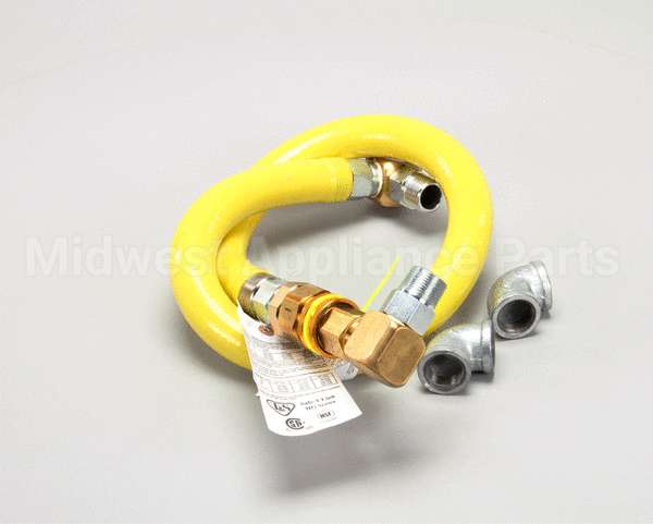 HG-4E-48S T&S Brass Gas Hose W/Quick Disconnect, 1 Npt, 48 L