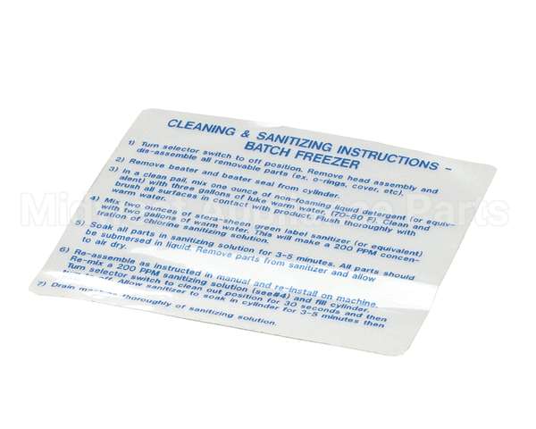 IC192104250 Carpigiani Decalcleaning Sanitizing Inst