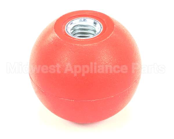 K0203 Bki Knob, Red, Spherical, 1.88 Dia., .500-13